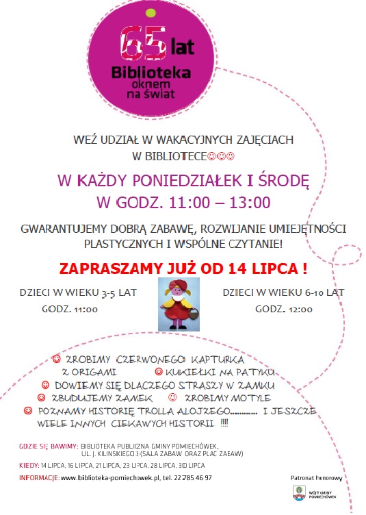 Real size wakacje w bibliotece