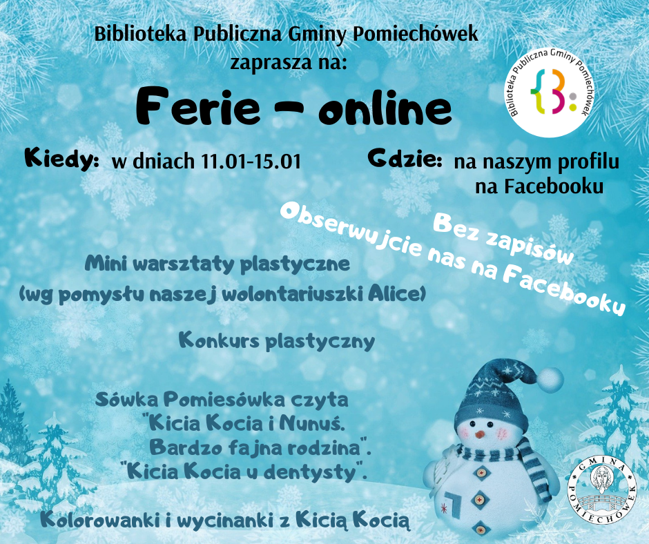 Ferie online 2021  Post na FB