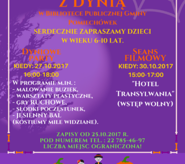 Halloween party Biblioteka Publiczna Gminy Pomiechowek 360x320