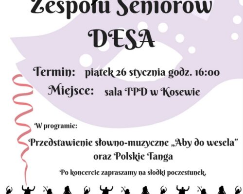 Koncert seniorów ferie 2018