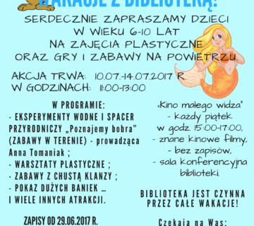 WAKACJE z Biblioteka 2017 360x320