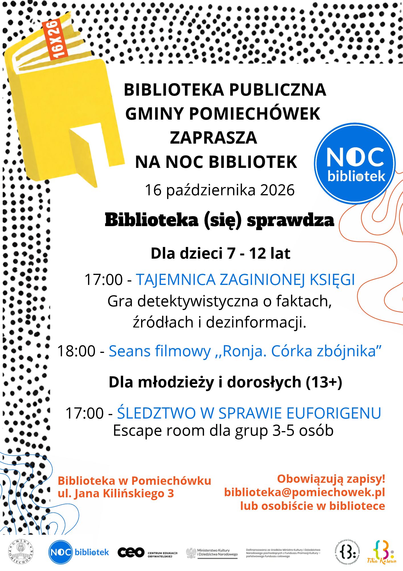 Noc Bibliotek 2026